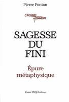 Sagesse du finii, Epure métaphysique