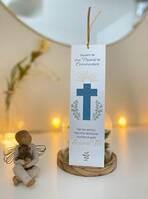 LOT 10 SIGNETS SOUVENIR PREMIERE COMMUNION CROIX BLEUE