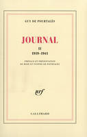 Journal / Guy de Pourtalès., 2, 1919-1941, Journal, II, (1919-1941)