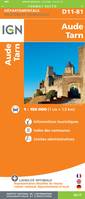 [France] départementale, routière et touristique, D11-81, D721308 Aude.Tarn