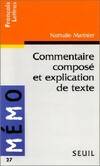 Commentaire composé et explication de texte