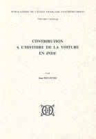 Contribution à l'histoire de la voiture en Inde