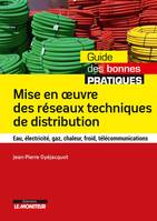 Mise en oeuvre des réseaux techniques de distribution, Eau, électricité, gaz, chaleur, froid, télécommunications