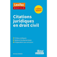 Citations juridiques en droit civil, Licences & master