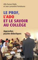 Le prof, l'ado et le savoir au collège, Approches psycho-didactiques