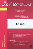 20 dissertations avec analyses et commentaires sur le thème : Le mal - Giono, Les Ames fortes ; Shakespeare, Macbeth ; Rousseau, Profession de foi du vicaire savoyard, Rousseau, 