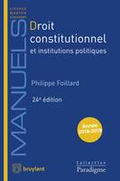 Droit constitutionnel, et institutions politiques