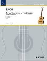 Two-part Inventions, BWV 772-786. 2 guitars.