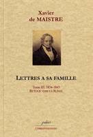 Lettres à sa famille