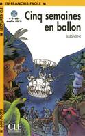 Cinq semaines en ballons + CD MP3, Livre+CD