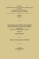 Catalogue of Coptic and Arabic Manuscripts in Dayr al-Suryan. Volume 3, Arabic Theology