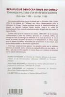 République Démocratique du Congo, Chronique politique d'un entre-deux-guerres - Octobre 1996 - Juillet 1998