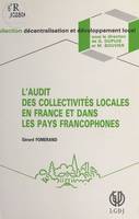 L'Audit des collectivités locales en France et dans les pays francophones