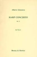 Harp Concerto, op. 25. harp and orchestra. Partition.