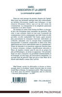 La communauté en question, 2, Marx, l'Association et la Liberté, La communauté en question - Tome 2