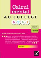 Calcul mental collège - Cd Rom version enseignant