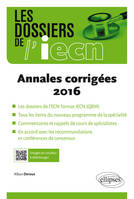 ECN, annales corrigées 2016