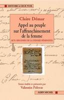 Appel au peuple sur l'affranchissement de la femme, aux origines de la pensée féministe