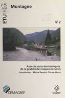 Aspects socio-économiques de la gestion des risques naturels