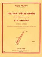 Pièces variées (28) Vol.2 différentes tonalités