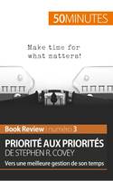 Priorité aux priorités de Stephen R. Covey (Book review), Vers une meilleure gestion de son temps