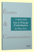 Lire lePrincipe d’individuationde Duns Scot