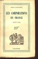 LES CORPORATIONS EN FRANCE AVANT 1789