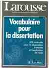 Vocabulaire pour la dissertation