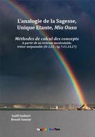 L'analogie de la sagesse, unique étante, mia ousa, Méthodes de calcul des concepts, à partir de sa richesse incalculable, trésor inépuisable...