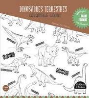 coloriages geants dinosaures