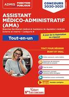 Concours Assistant médico-administratif - Catégorie B - Concours 2020-2021, AMA - Branches Secrétariat médical et Assistance de régulation médicale - Concours 2020/2021