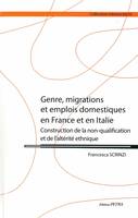 Genre, migrations et emplois domestiques en France et en Italie