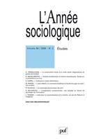 L' année sociologique 2008 - vol. 58 - n° 2, Etudes