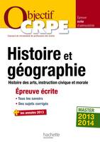 Objectif CRPE Épreuve écrite d'histoire et de géographie, histoire des arts, instruction civique et morale