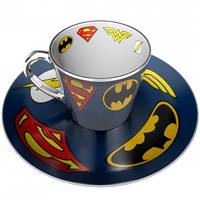 Tasse à café miroir et soucoupe - Logo - DC Comics