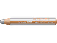 Stabilo Woody 880/805 Crayons géants 3 en 1 Argent