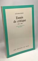 Essais de critique (1957-1985), 1957-1985