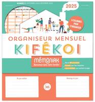 Organiseurs familiaux Mémoniak Organiseur Mémoniak Kifékoi, calendrier mensuel en colonnes (sept. 20