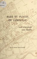Rues et places de Lunéville, Leur étymologie, leur histoire