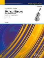 20 Jazz Etudes, Steps to Improvisation. cello.