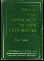 Mesure de la performance financière de l'entreprise