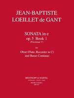 Sonate 1 E Op.5