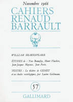 Cahiers Renaud Barrault, William Shakespeare