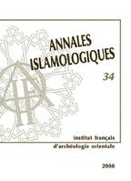 Annales islamologiques., 34, Annales islamologiques 34 et bulletin critique des annales i