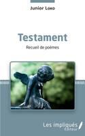 Testament, Recueil de poèmes