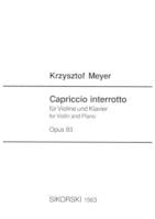 Capriccio interroto, für Violine und Klavier. op. 93.