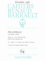 Cahiers Renaud Barrault, Pirandello - Le nouveau théâtre italien