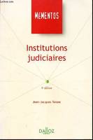 INSTITUTIONS JUDICIAIRES 9E EDITION MEMENTOS