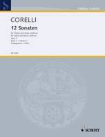 12 Sonates, New edition after the Urtext. op. 5. violin and harpsichord (piano); cello (viola da gamba) ad libitum.