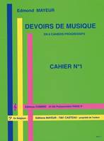 Devoirs de musique cahier 1